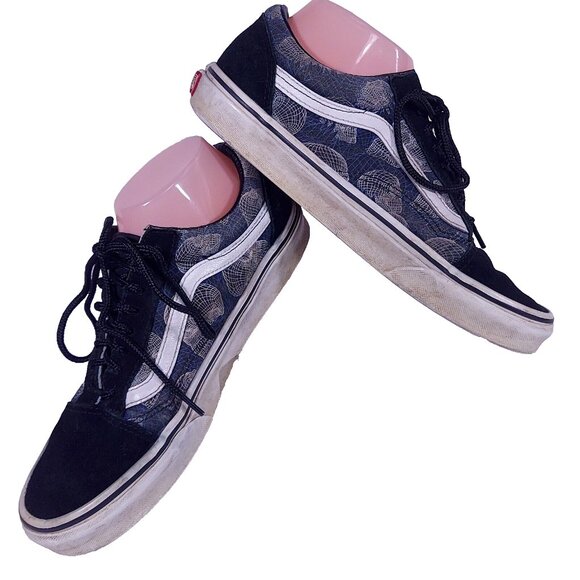 Vans Wireframe Skull Shoes Sneakers Canvas Suede Lace Up Mens 7.5 Womens 9 main image 8